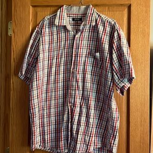 Mens short sleeve dress shirt